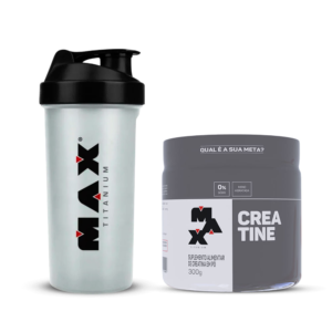 Kit Creatina 300g e Coqueteleira Incolor Brinde